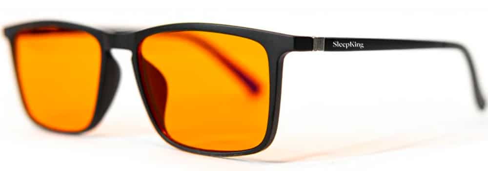 SleepKing Oranžové brýle proti modrému světlu, Henry 1 style oranzove ze strany