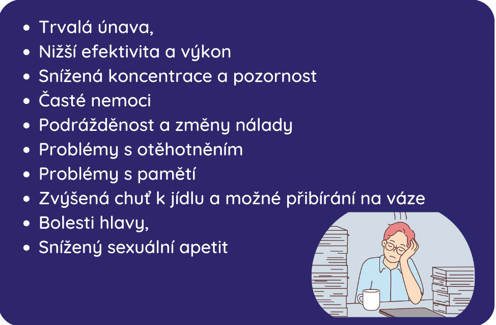 Jak se projevuje nedostatek spanku