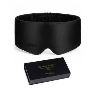 SleepKing™ Hedvábná maska Sophia - Černá