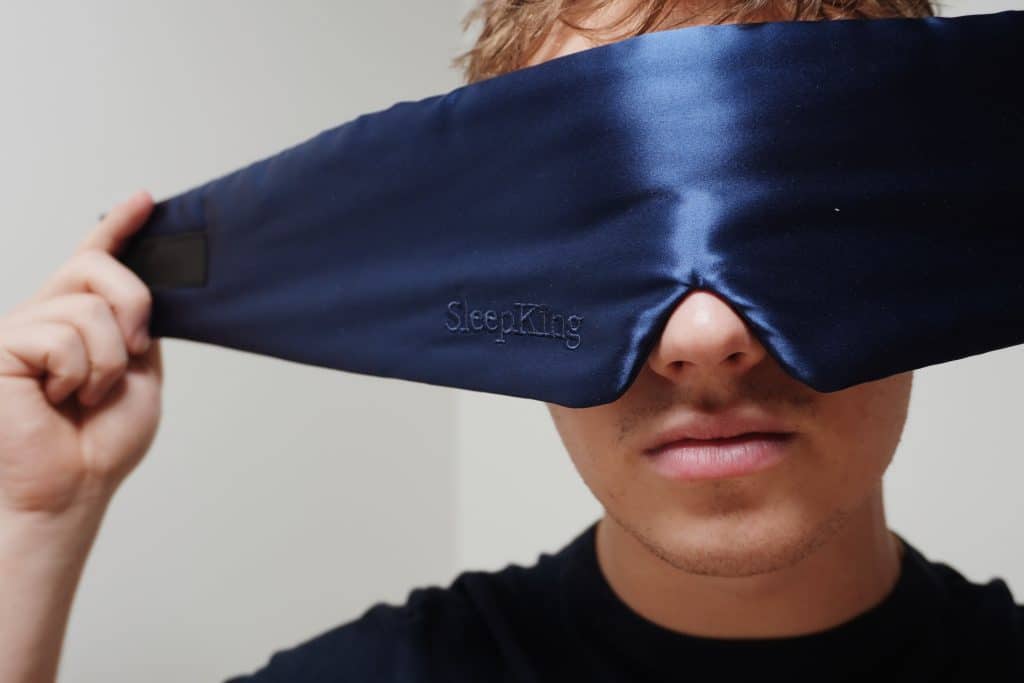 SleepKing hedvábná maska, 22-momme, Sophia 4 Sophia clovek navy 1