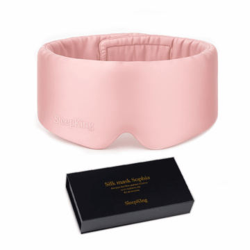 SleepKing™ Hedvábná maska Sophia - Růžová