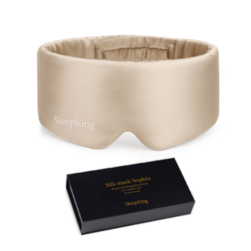 SleepKing™ Hedvábná maska Sophia - Zlatá