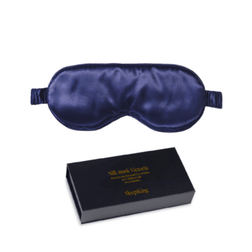 SleepKing™ Hedvábná maska Victoria - Tmavě modrá